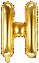 Folie ballon Letter H, 35cm, goud