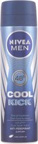 MULTI BUNDEL 5 stuks Nivea MEN COOL FOR KICK - deodorant - spray 150 ml