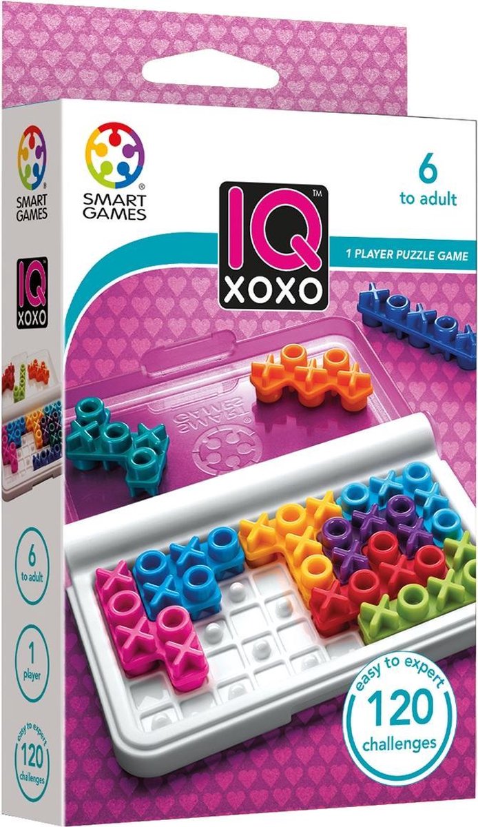 SmartGames - IQ XoXo - 120 opdrachten - Denkspel - SmartGames