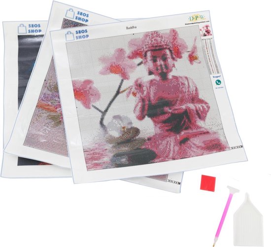 SEOS Shop ® Diamond Painting Volwassenen - Diamond Painting Kinderen - Diamond Painting Pakket Volledig - Vlinder - 50x30 cm