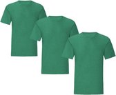 Senvi 3 pack T-Shirts Ronde hals - Maat XL - Kleur - Groen Mêlee