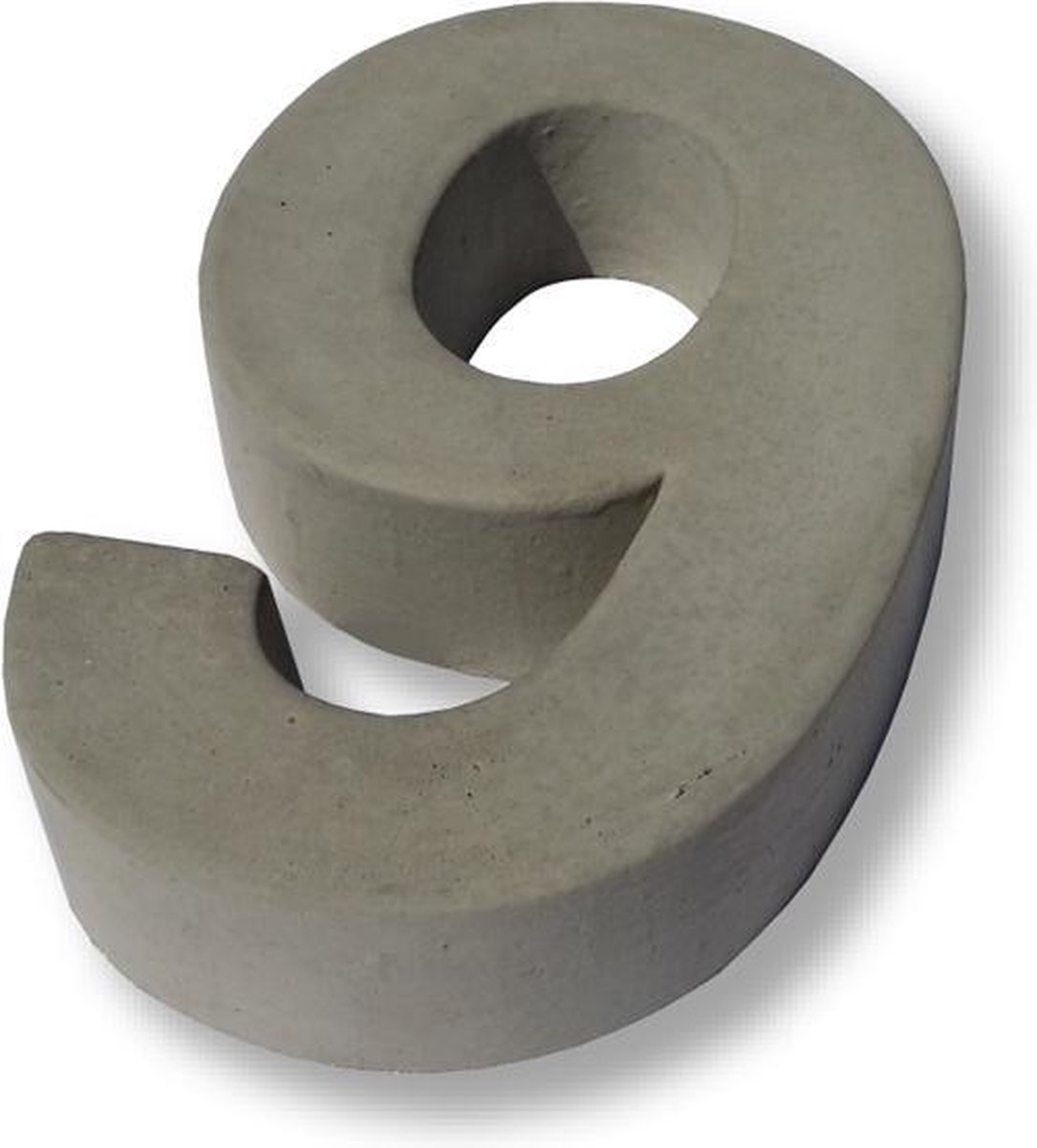 Huisnummer Beton, cijfer 9, Hoogte 20 cm | Huisnummer beton | Huisnummers | Huisnummer modern | Betonnen huisnummer | Gratis verzending!