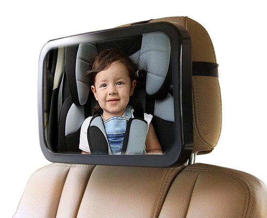 Gemaakt van rijkdom bang Achterbank spiegel voor Baby & Kind - Auto Accessoires - Shatterproof -  Zwarte A3... | bol.com
