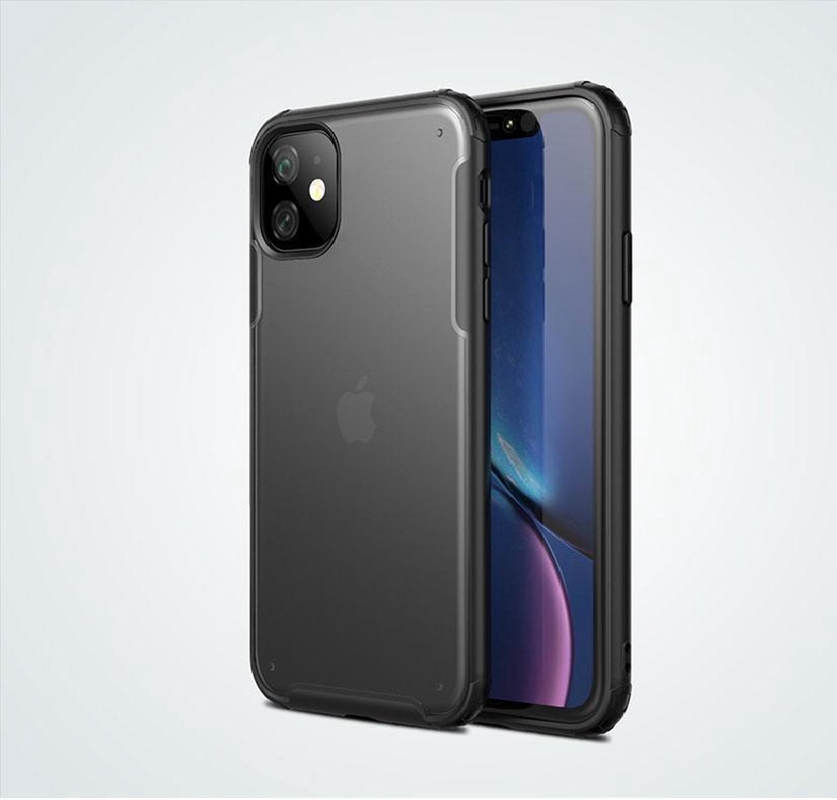 Geschikt voor iPhone 11 Hoesje Pearlycase.. Cover Shockproof Zwart