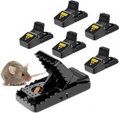 Diervriendelijke muizenvallen – 6 stuks – Professionele muizenklemmen - Rattenvallen - Herbruikbaar