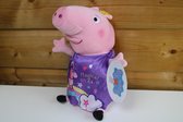 Knuffel Peppa Pig paarse  unicorn jurk - 30 cm - pluche