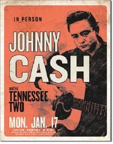 Wandbord - Johnny Cash And His Tennessee Two