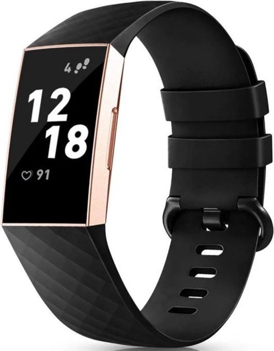 Incident, evenement hoofdonderwijzer vochtigheid bol.com | Fitbit charge 3 - Siliconen horloge band - Maat S - Zwart -  Sportband