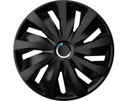 Autostyle Wieldoppen GRIP Pro 15 inch Zwart. Set a 4 stuks (CONTROLEER UW BANDENMAAT en lees a.u.b. de onderstaande, uitgebreide tekst!)