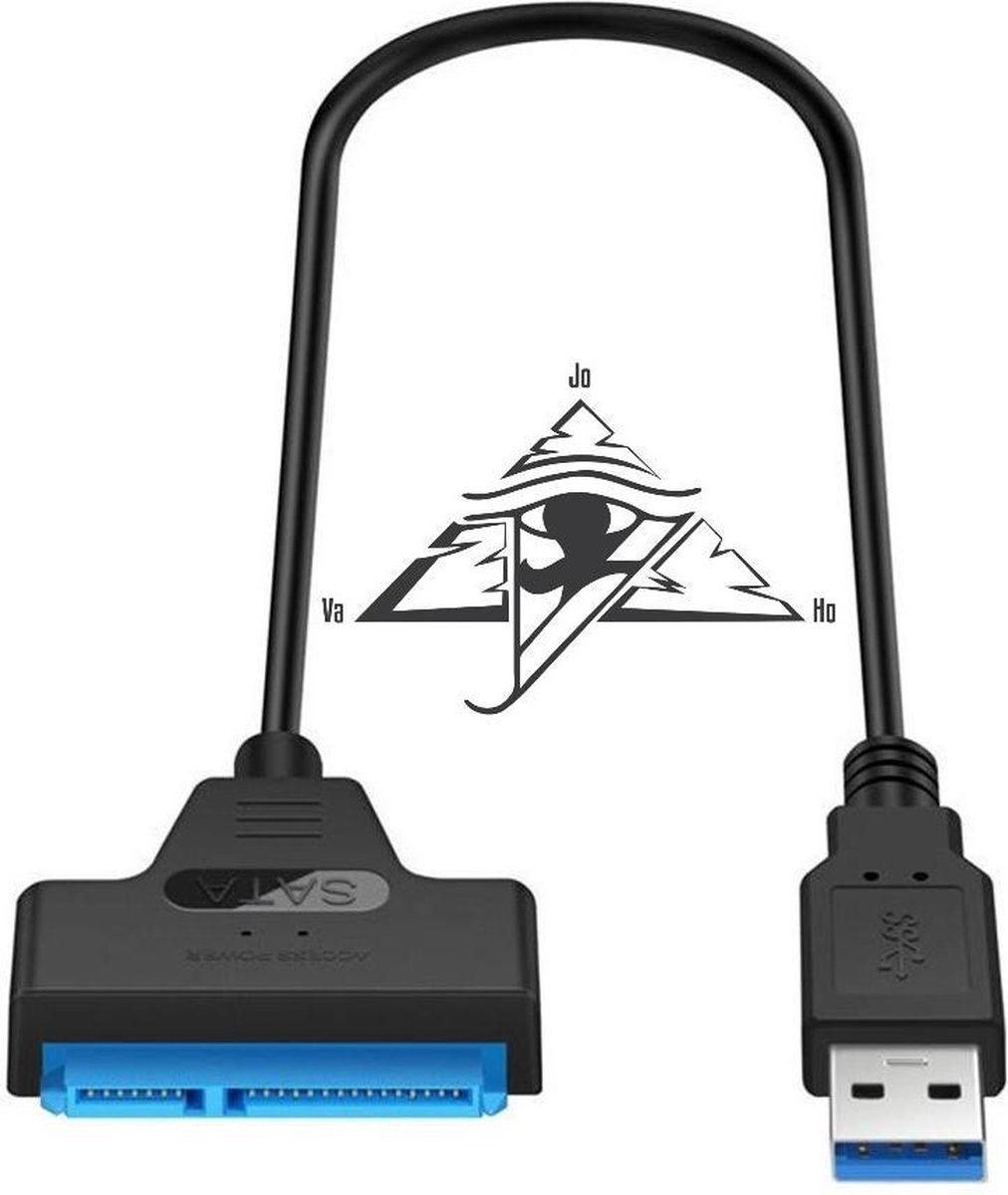 JOVAHO - USB 3.0 naar SATA III 2.5 INCH kabel voor laptop, SSD en kleinere schijven - LEVENSLANGE GARANTIE