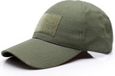 Outdoor pet effen legergroen met Klittenband voor patch