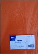 Joy! Crafts Linnen Karton - Oranje 8099/0007 A5 24vel/230gr