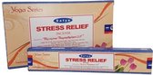 Satya Nag Champa Yoga Series Stress Relief  wierook 12 x 15 gram