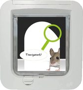 Kattenluik-sticker – Muizenhol  Zwart – 14x14cm