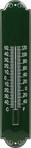 Thermometer emaille groen 6,5x30cm