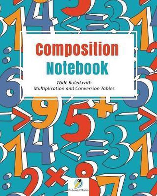 Composition Notebook Wide Ruled with Multiplication and Conv ... - cover