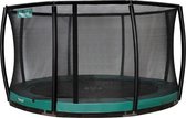 Etan Premium Trampoline Inground - Incl. Deluxe Veiligheidsnet - Ø 366 cm / 12ft - Groen - Rond - UV-bestendig Randkussen - Max. Gebruikersgewicht 150 kg