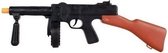 Speelgoed machine geweer Tommy gun met geluid 50 cm - Gangster verkleedkleding accessoire