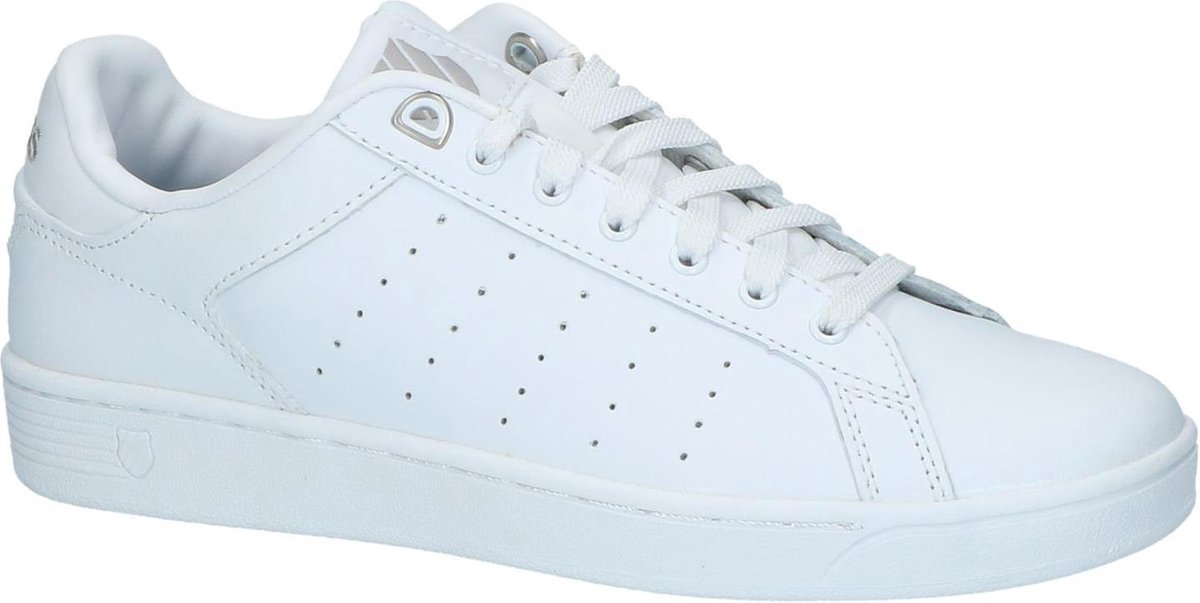 Onvermijdelijk streepje D.w.z K-Swiss - Clean Court - Sneaker laag sportief - Dames - Maat 42 - Wit - 131  -White | bol.com