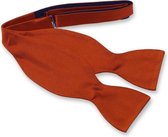 E.L. Cravatte Zelfstrikker Strik - Rusty - 100% Zijde
