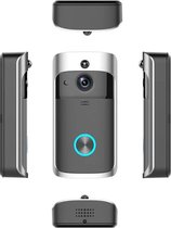 EKEN V5 WIFI Deurbel Draadloos met camera en APP | Nachtzicht | Ingebouwde 8GB SD kaart Zwart/Grijs