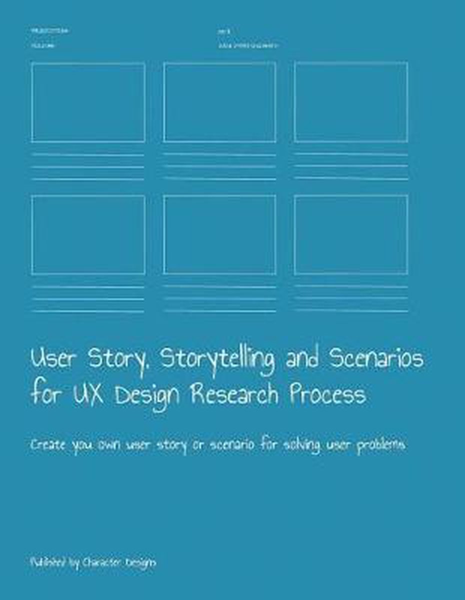User Story, Storytelling and Scenarios for UX Design Research Process - Character Designs