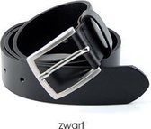 Muller & Sons | Riem heren | Leren Riem | Casual | Zwart |  95 cm