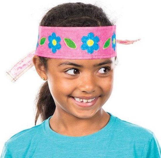 Bandeaux en tissu ninja pour les enfants à teindre, décorer et