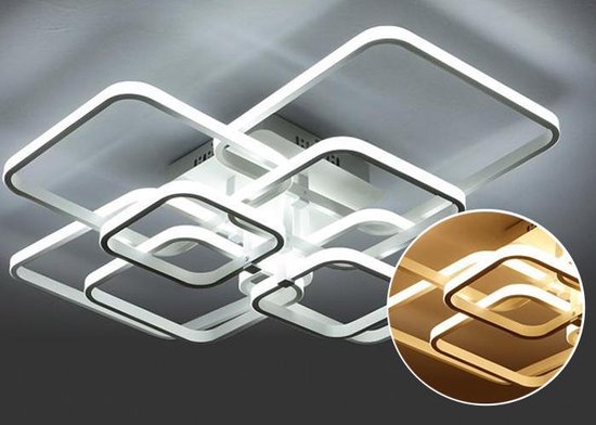 Republiek Samenwerking maximaal Trendline Led 6-rings design plafondlamp | 3 kleuren | bol.com