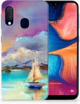 Geschikt voor Samsung Galaxy A20e TPU Hoesje Boat