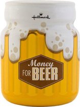 Hallmark Spaarpot met tekst 'Money for beer' 11x14.5cm
