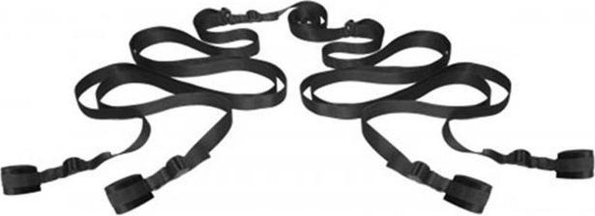 Willie Toys Bondage Bed Bondageset - Stevige Hand- en Polsboeien - Onder het matras te bevestigen