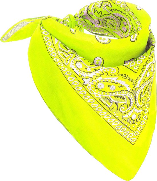 PARTYPRO - Fluo gele bandana voor volwassenen - Accessoires > Haar  accessoire | bol.com