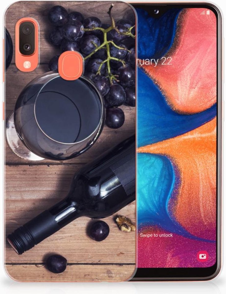 Samsung Galaxy A20e Siliconen Case Wijn