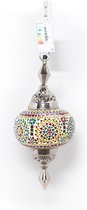 Hanglamp - multicolour - glas - mozaïek - Marokkaanse lamp - oosterse lamp - Zenique.