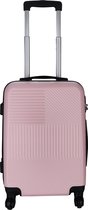 Handbagage koffer 55cm 4 wielen trolley - Licht roze