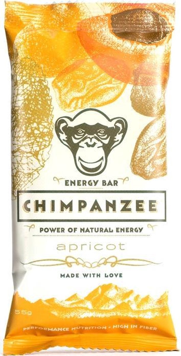 Chimpanzee Reep Energy Apricot 55 gr Doos a 20 stuks