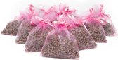Bio Scents geur zakjes Franse Lavendel 10 stuks roze - biologisch