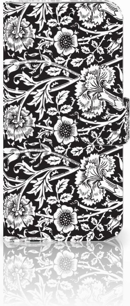 Samsung Galaxy J5 2017 Hoesje Black Flowers