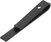 Fako Bijoux® - Dasspeld - Stropdas Clip - Tie Clip - Clip Mini - 43mm - Zwart