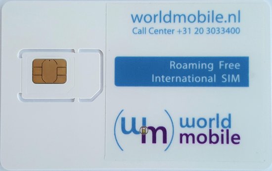 Hobart verdrievoudigen Diplomaat WorldMobile 4G prepaid data simkaart met 1GB EU data geldig voor een jaar.  | bol.com