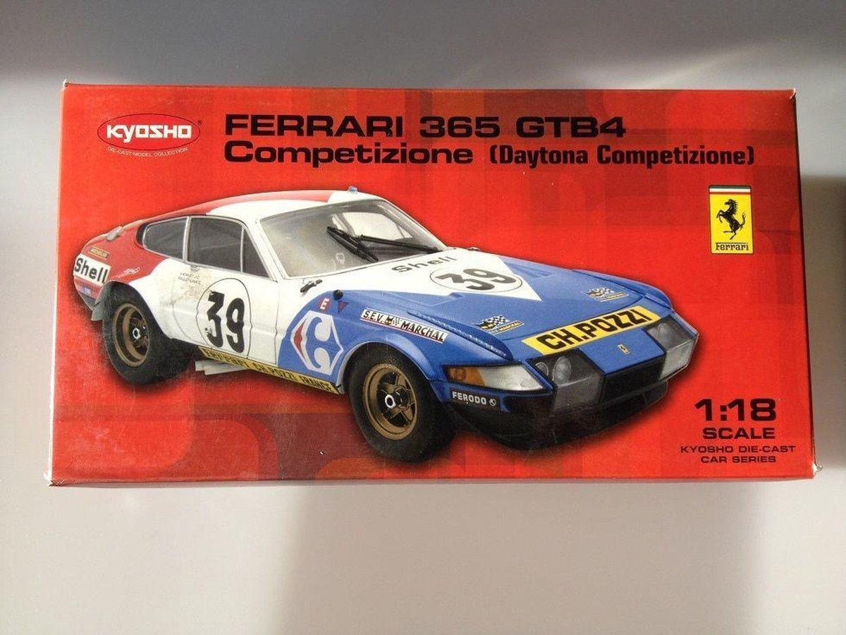 半額1/18 京商 Ferrari 365 GTB/4 CARREFORE No.39(KYOSHO, フェラーリ, Daytona Competizione, Le Mans 1972) レーシングカー