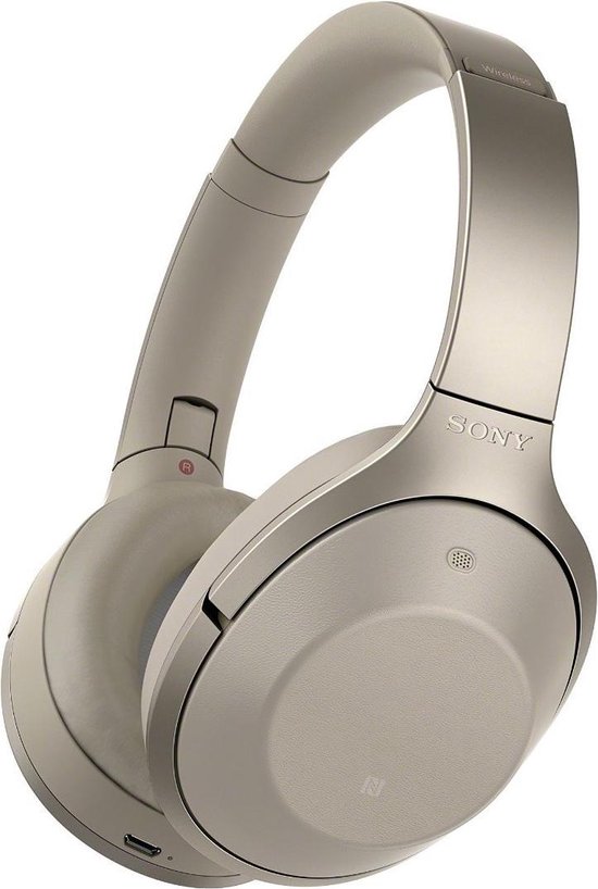 Sony MDR-1000X - Draadloze over-ear koptelefoon met Noise Cancelling - Beige