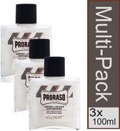 Multi pack Pack- 3x Proraso White aftershavebalsem 100 ml