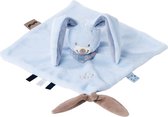 Nattou Konijn Bibou - Knuffeldoekje - Doudou - 28 x 28 cm - Fopspeenbevestiging