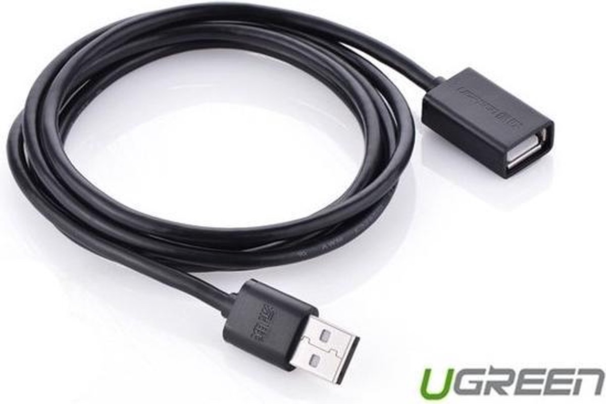 Ugreen - verlengstuk - USB 2.0 adapter 5m zwart - (US103)