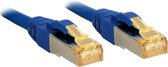 LINDY 47286 RJ45 Netwerkkabel, patchkabel CAT 6a (losse kabel CAT 7) S/FTP 30.00 m Blauw 1 stuk(s)