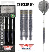 Bull's Checker 90% 25 gram Black Titanium Steeltip Darts