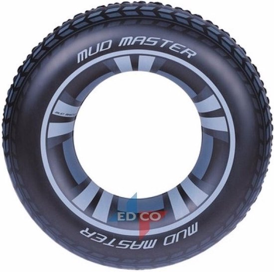 Grote opblaasbare zwemring autoband 91 cm