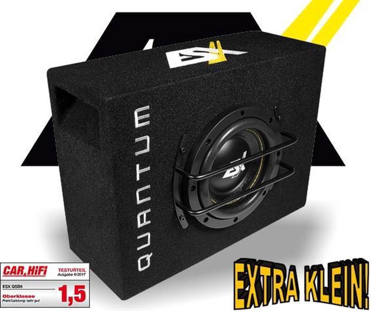 ESX Quantum QSB6 Zeer compacte Bassreflex Subwooferkist met